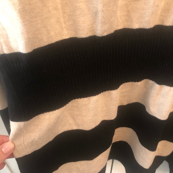 WHBM Open Front Stripe Cardigan Size Small - Picture 5 of 5